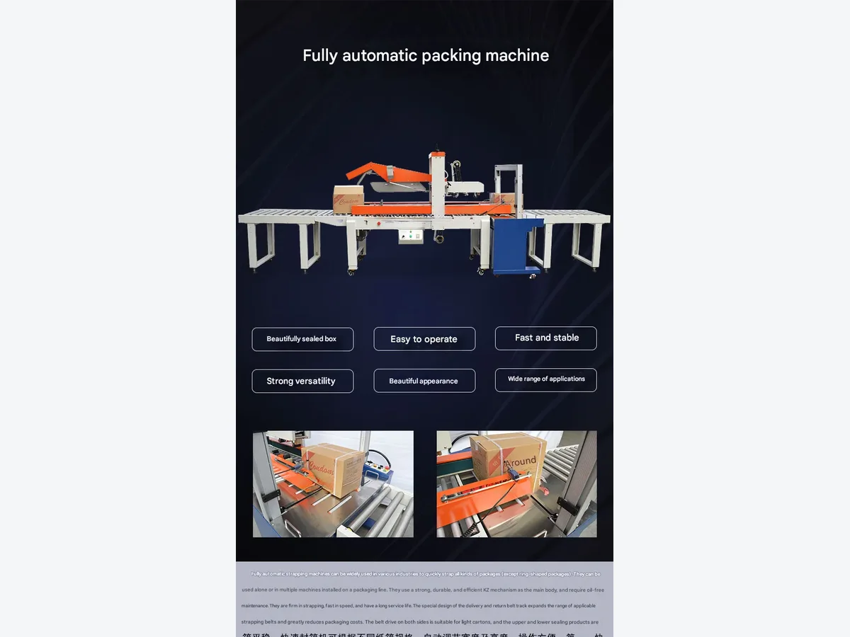 Automatic Case Sealing & Strapping Machine product presentation view 2
