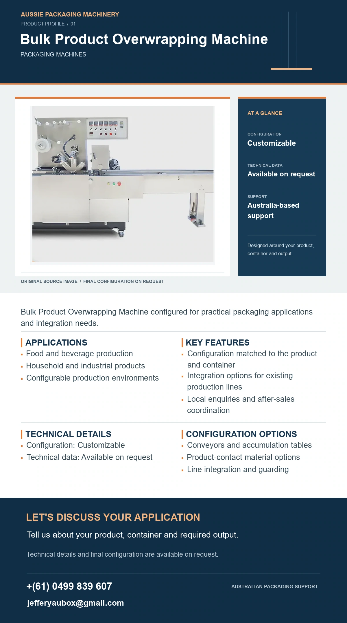 Bulk Product Overwrapping Machine product detail artwork