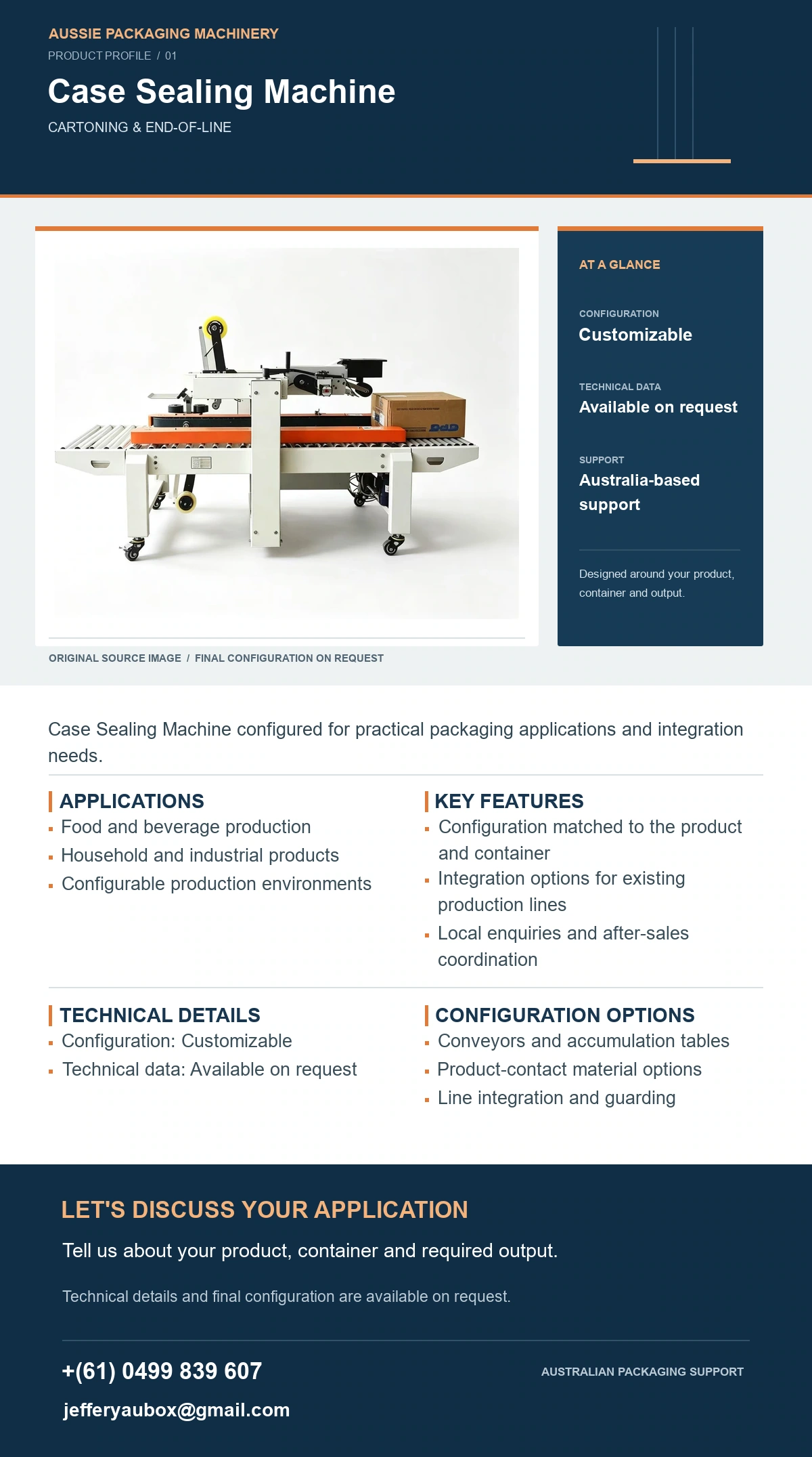 Case Sealing Machine product detail artwork