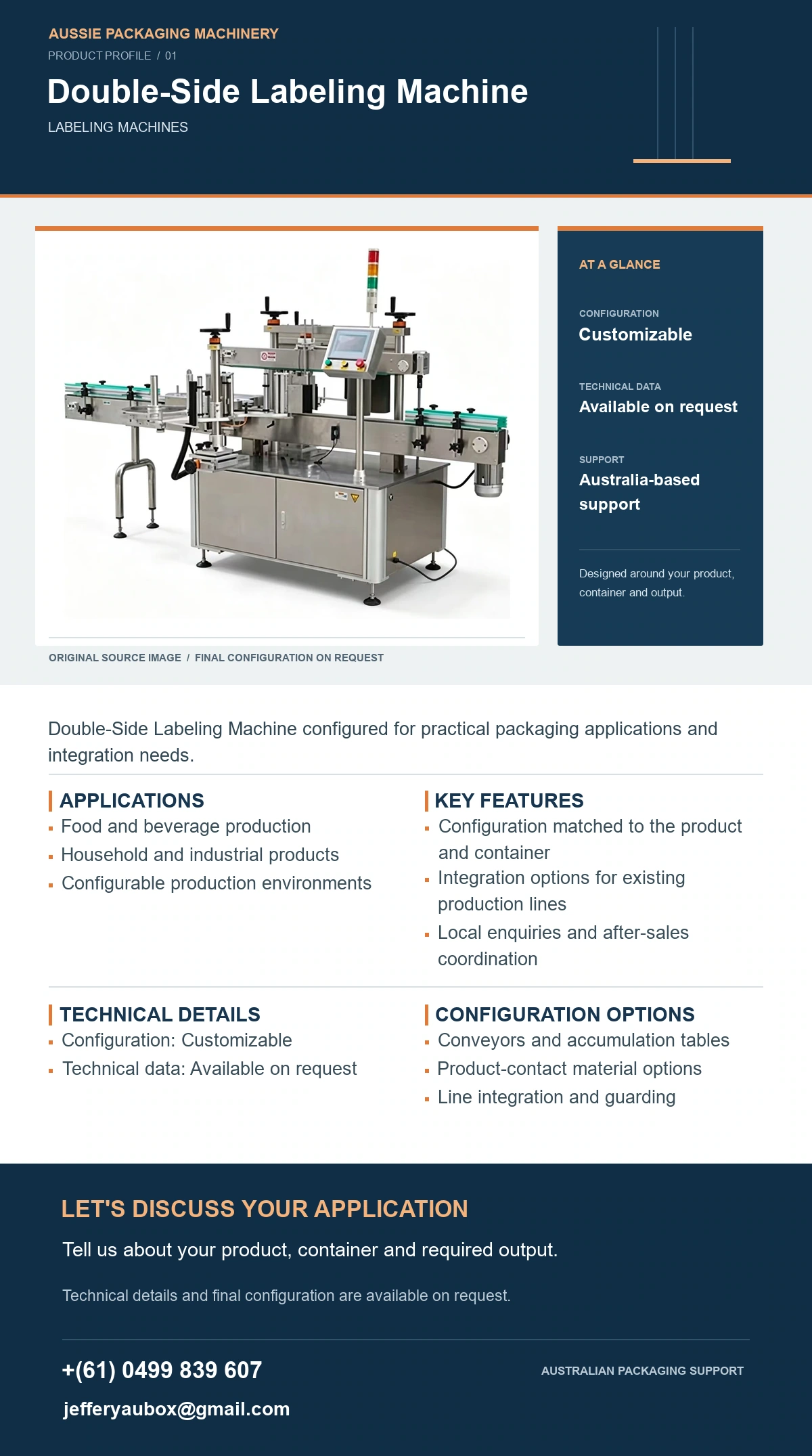 Double-Side Labeling Machine product detail artwork