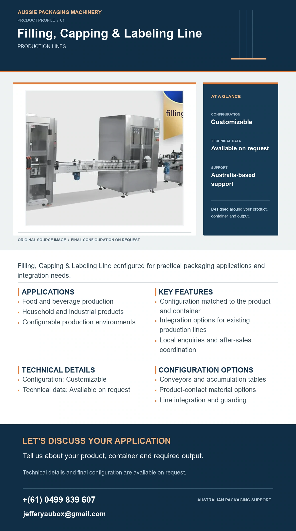 Filling, Capping & Labeling Line product detail artwork