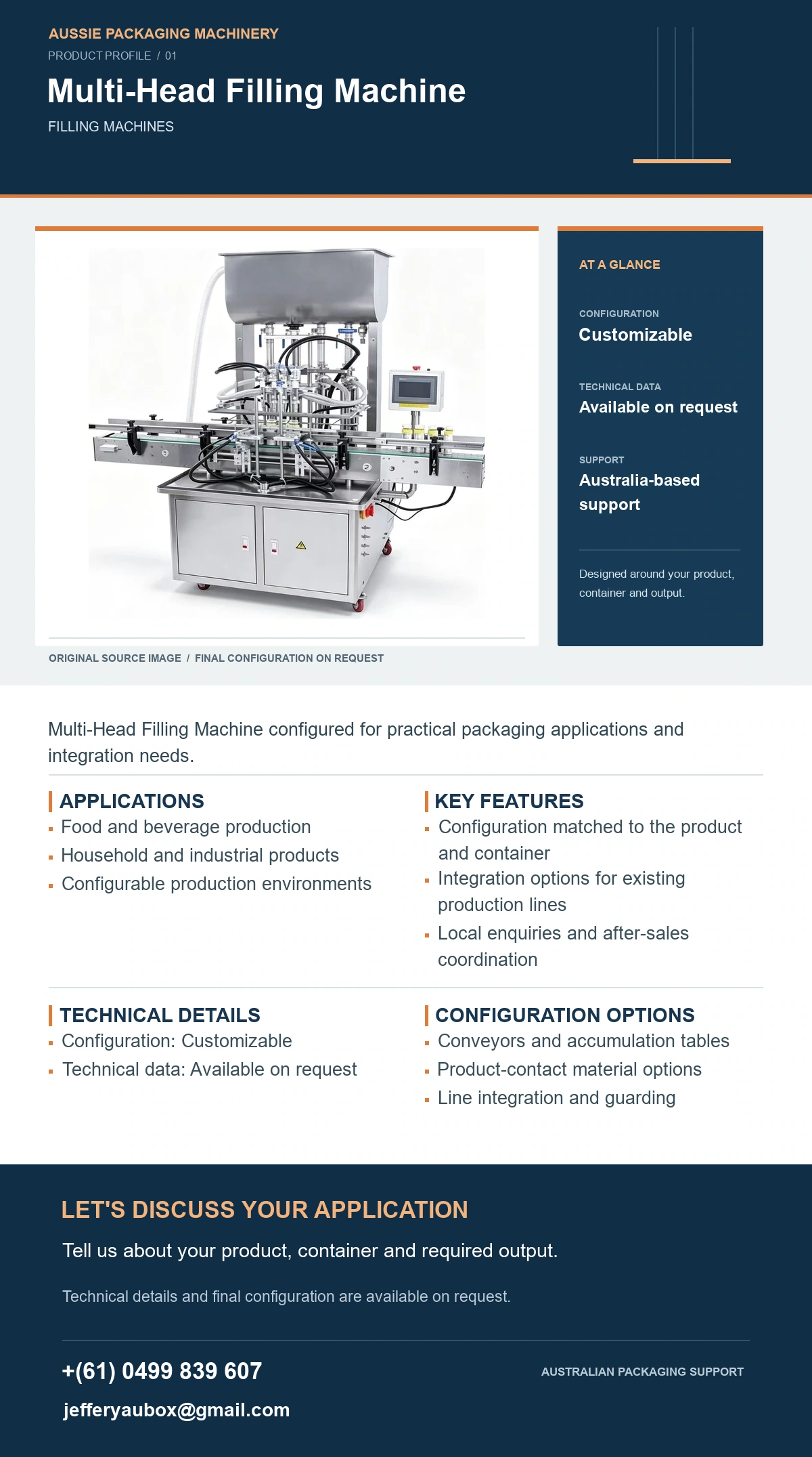 Multi-Head Filling Machine product detail artwork