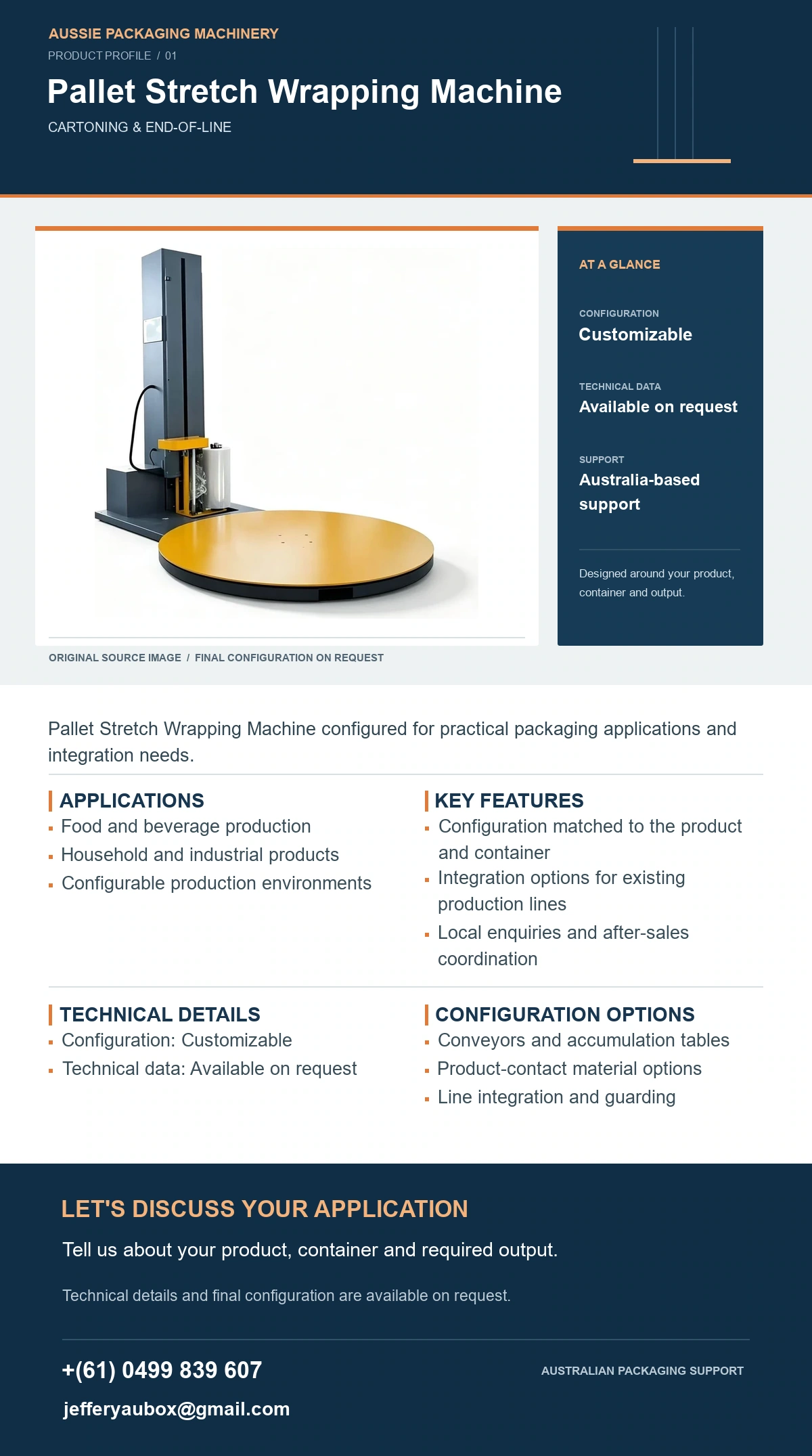 Pallet Stretch Wrapping Machine product detail artwork