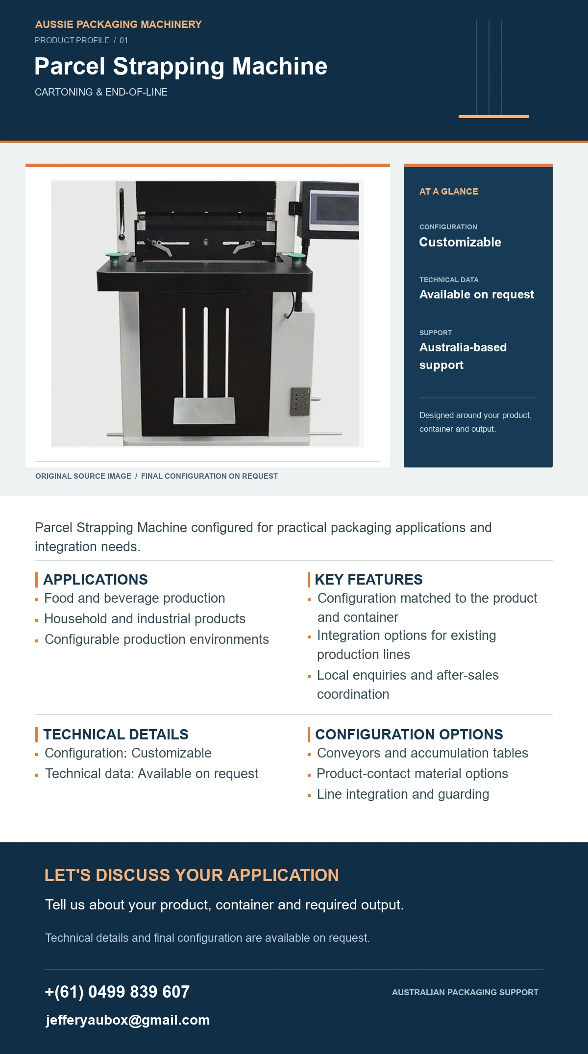 Parcel Strapping Machine product detail artwork