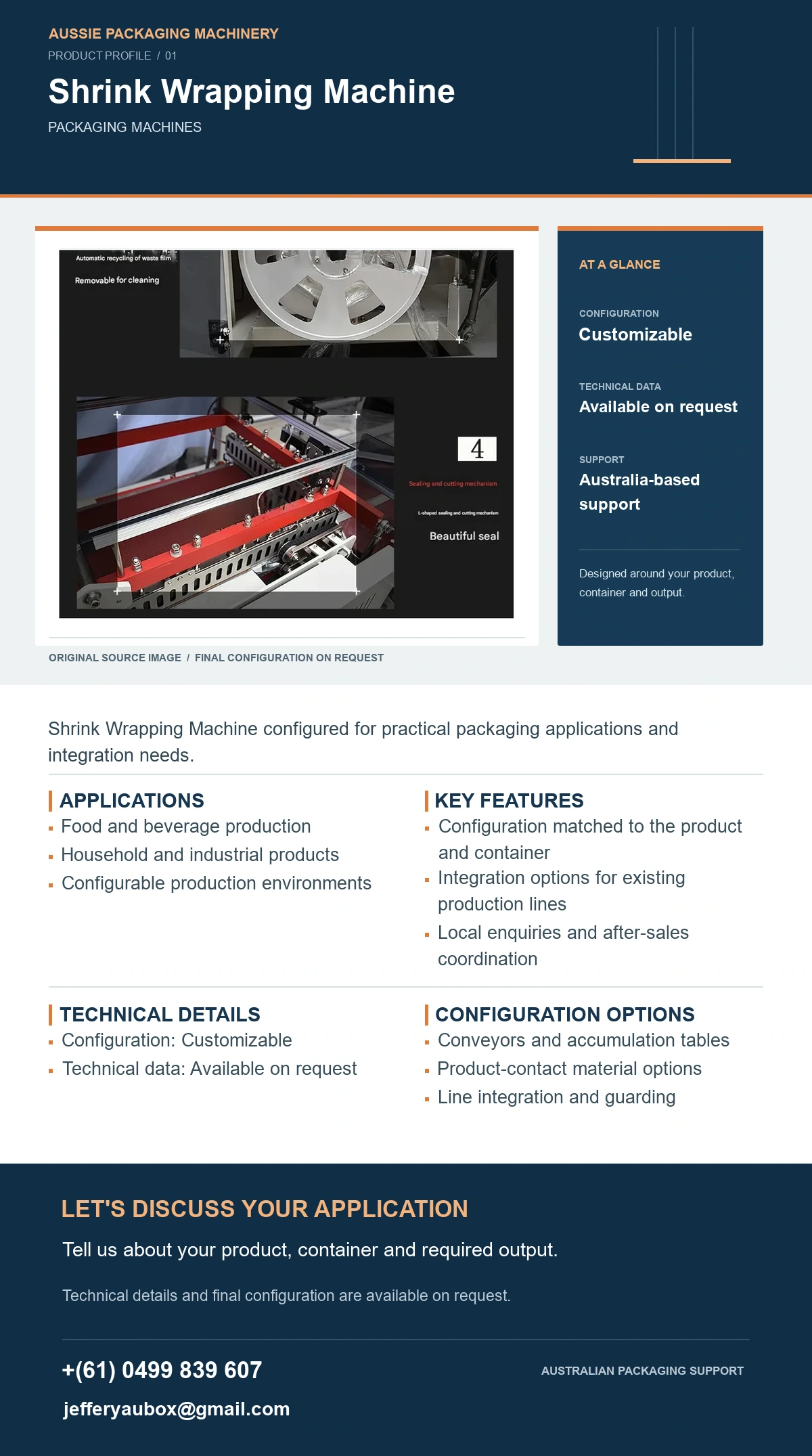 Shrink Wrapping Machine product detail artwork