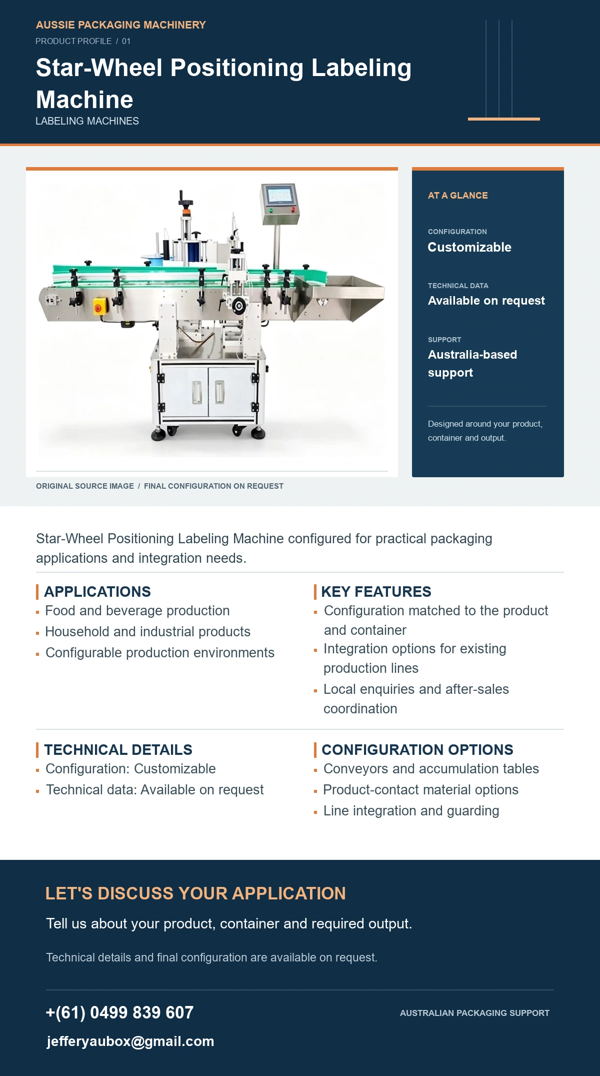 Star-Wheel Positioning Labeling Machine product detail artwork