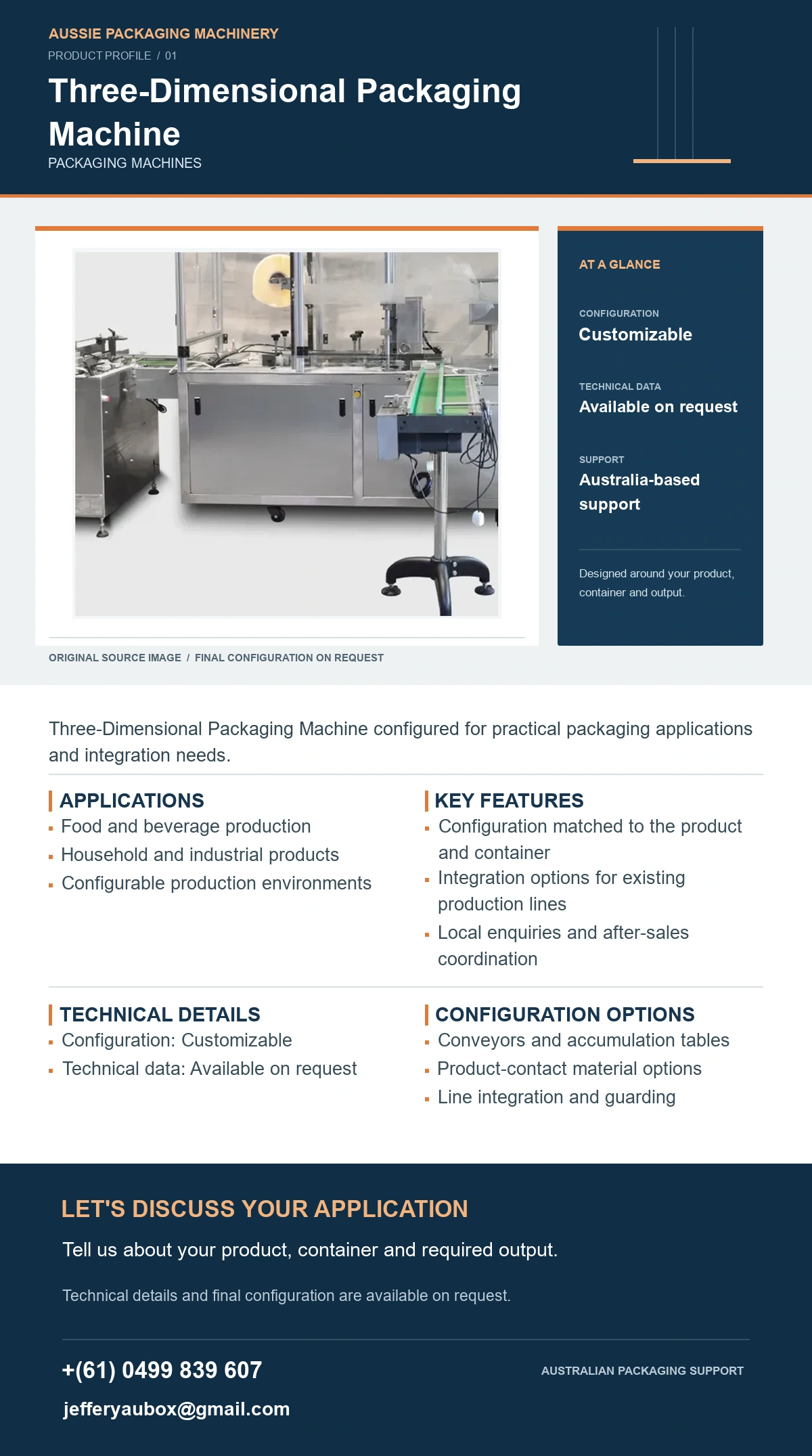 Three-Dimensional Packaging Machine product detail artwork